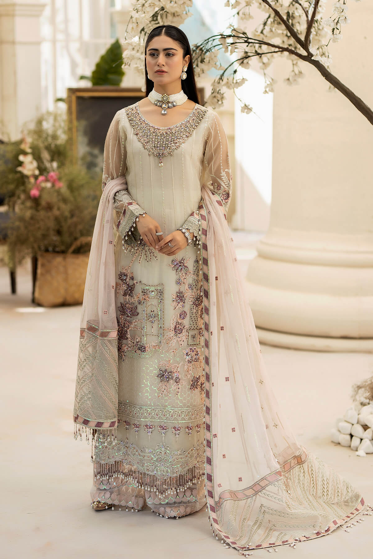 Raeesa Premium | Dehleez Formals | DL-1018 Mehtaab - Official Raeesa Premium stockist in UK - Sakeena London