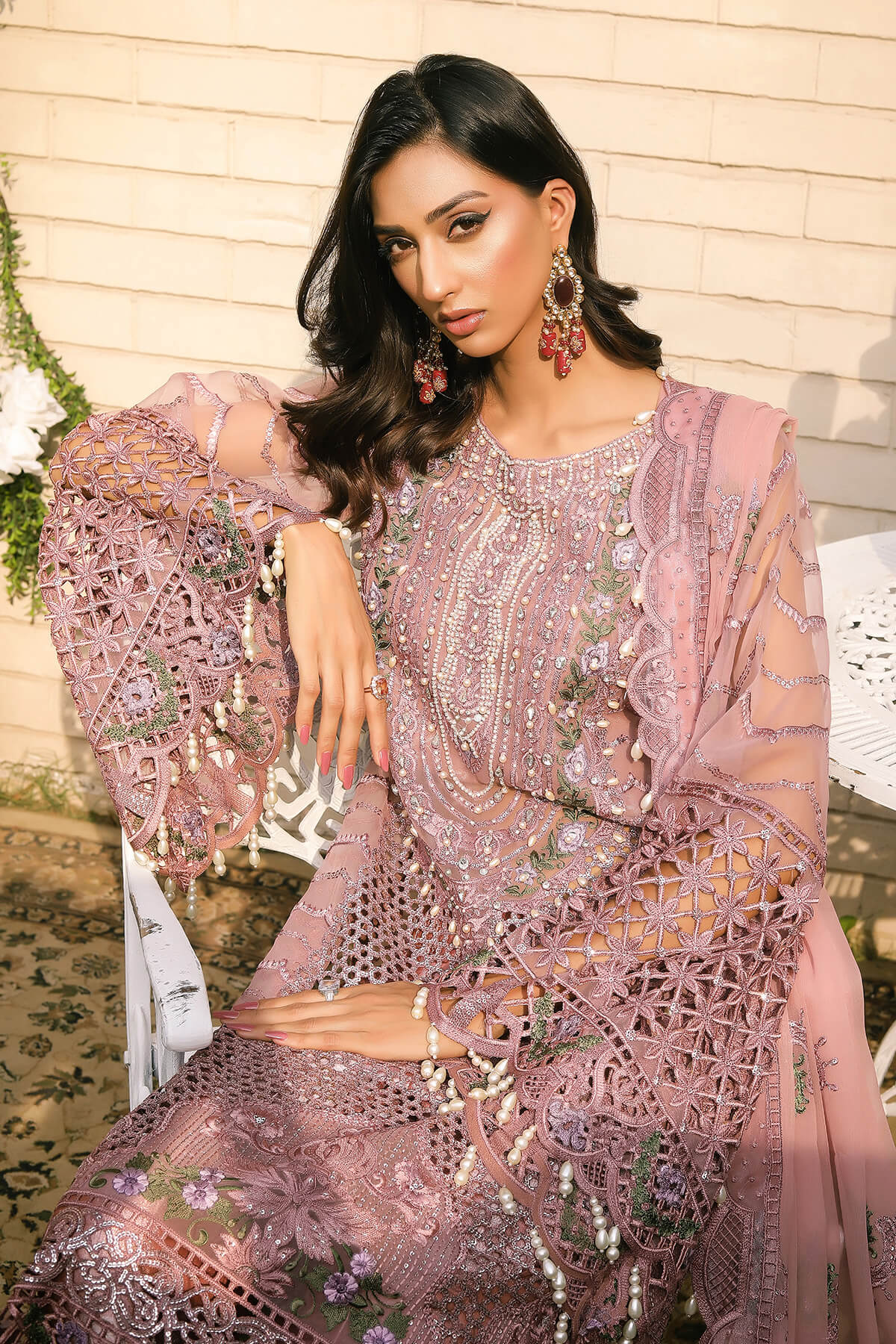 Raeesa Premium | Wajadan Wedding Formals | WD-7 Opera Mauve - Official Raeesa Premium stockist in UK - Sakeena London