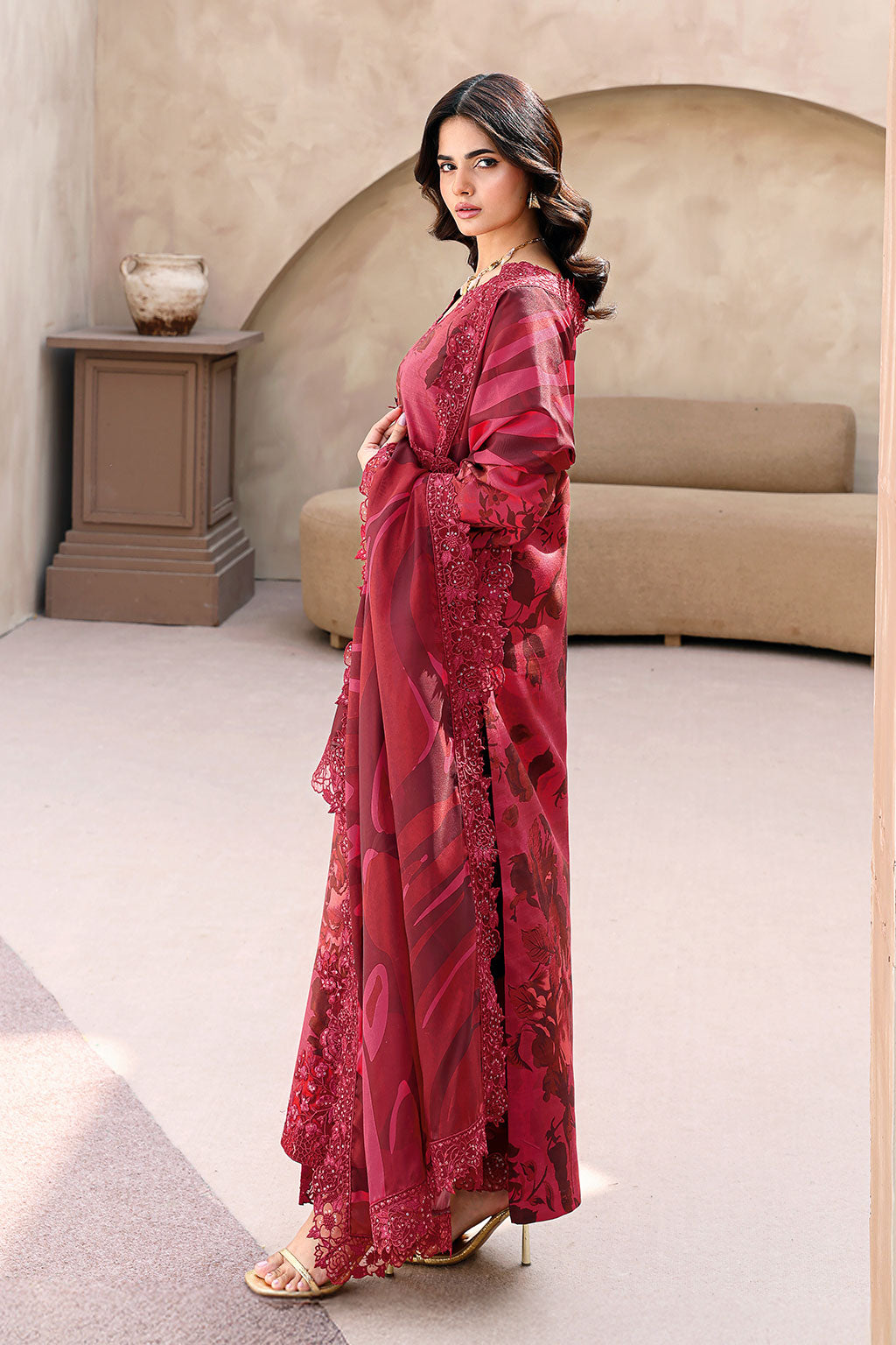 Ramsha | Naqsh Embroidered Rawsilk | RS-04