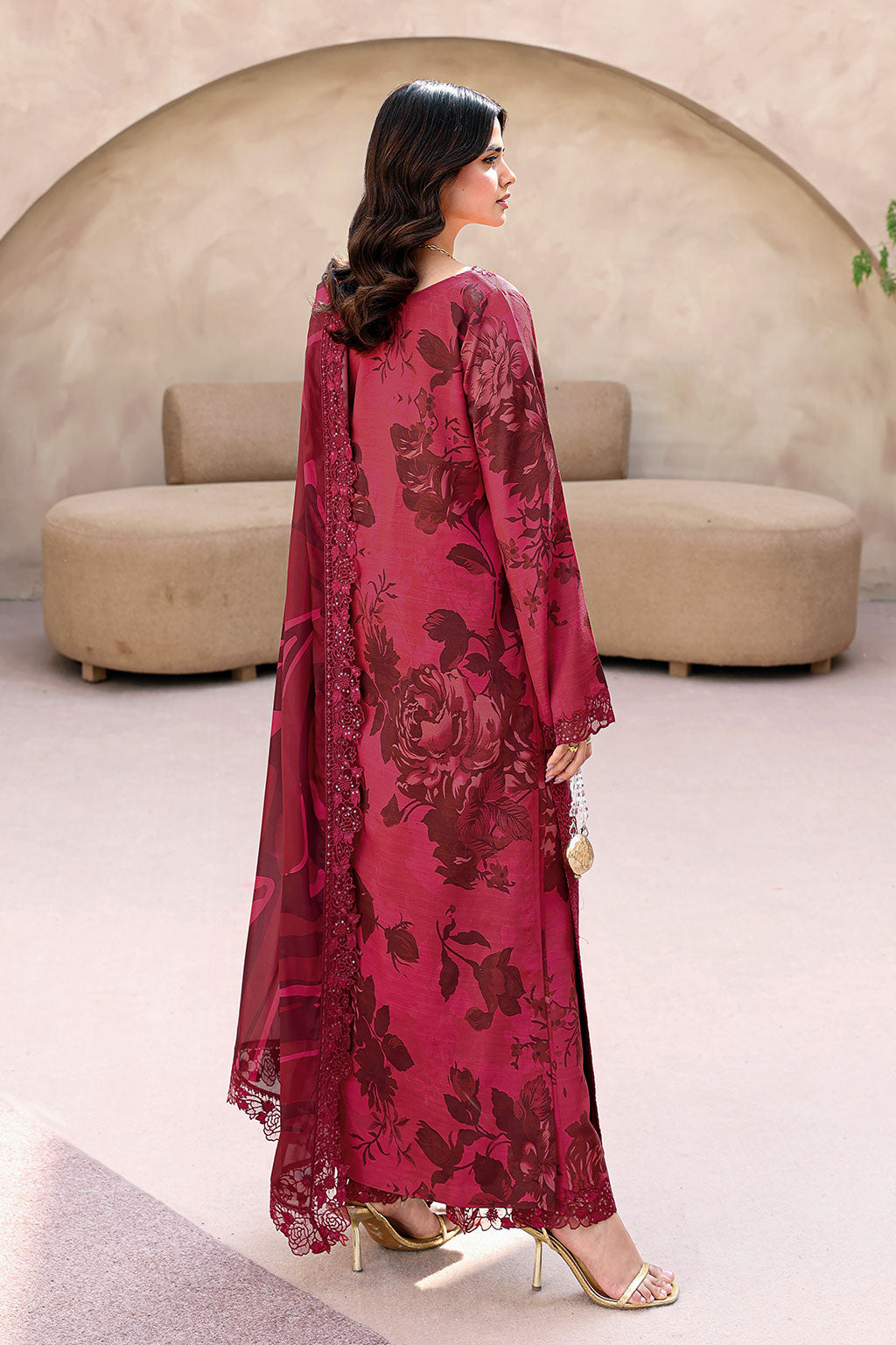 Ramsha | Naqsh Embroidered Rawsilk | RS-04