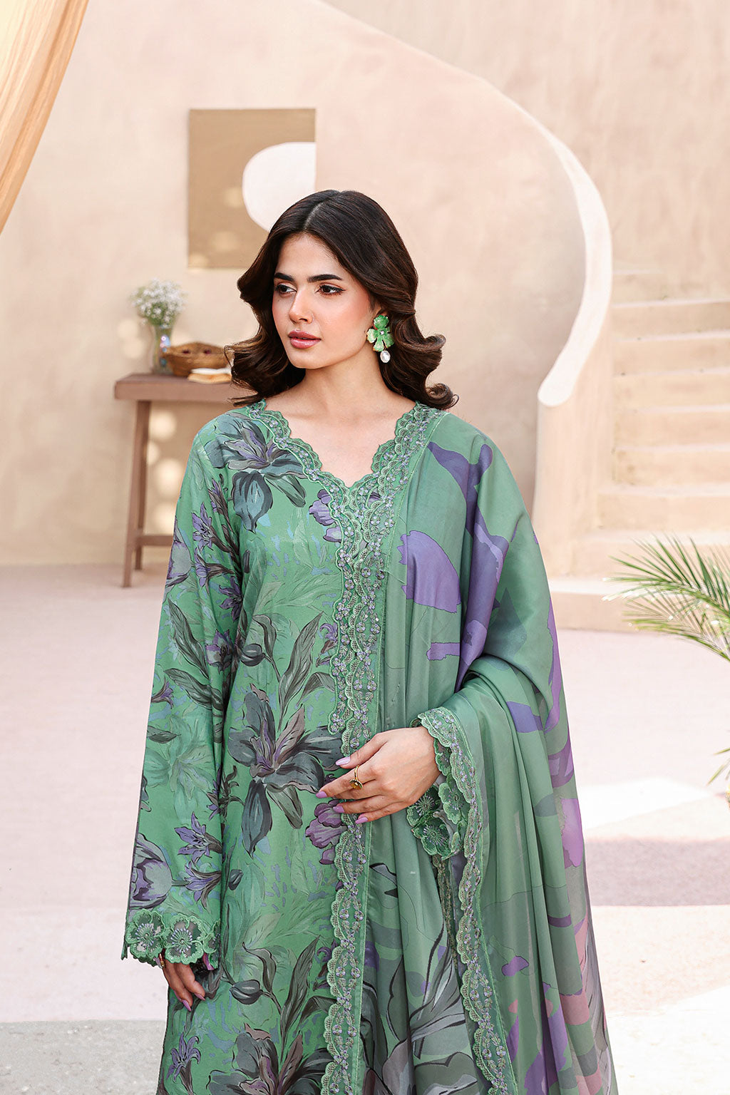 Ramsha | Naqsh Embroidered Rawsilk | RS-07