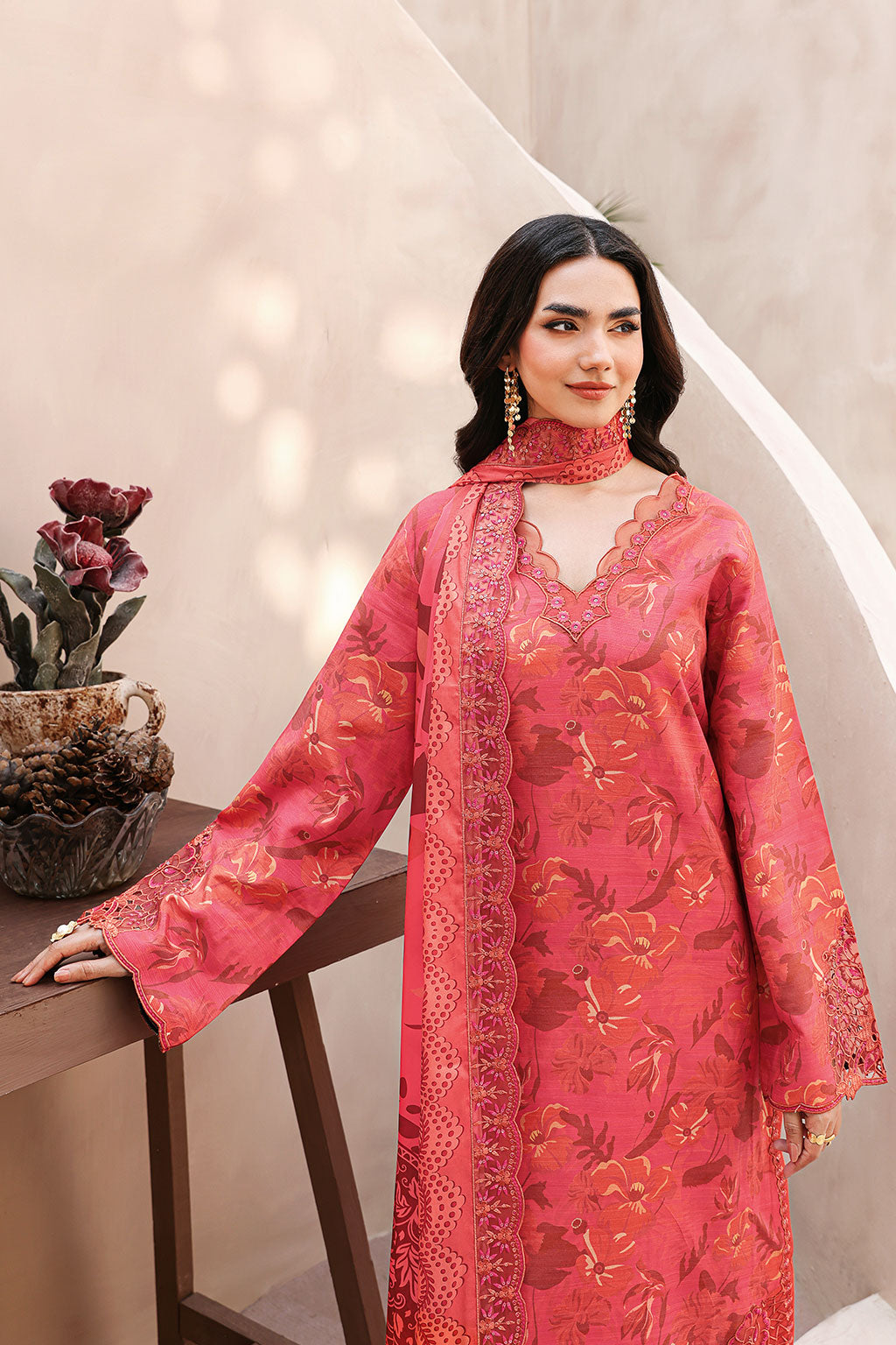 Ramsha | Naqsh Embroidered Rawsilk | RS-06