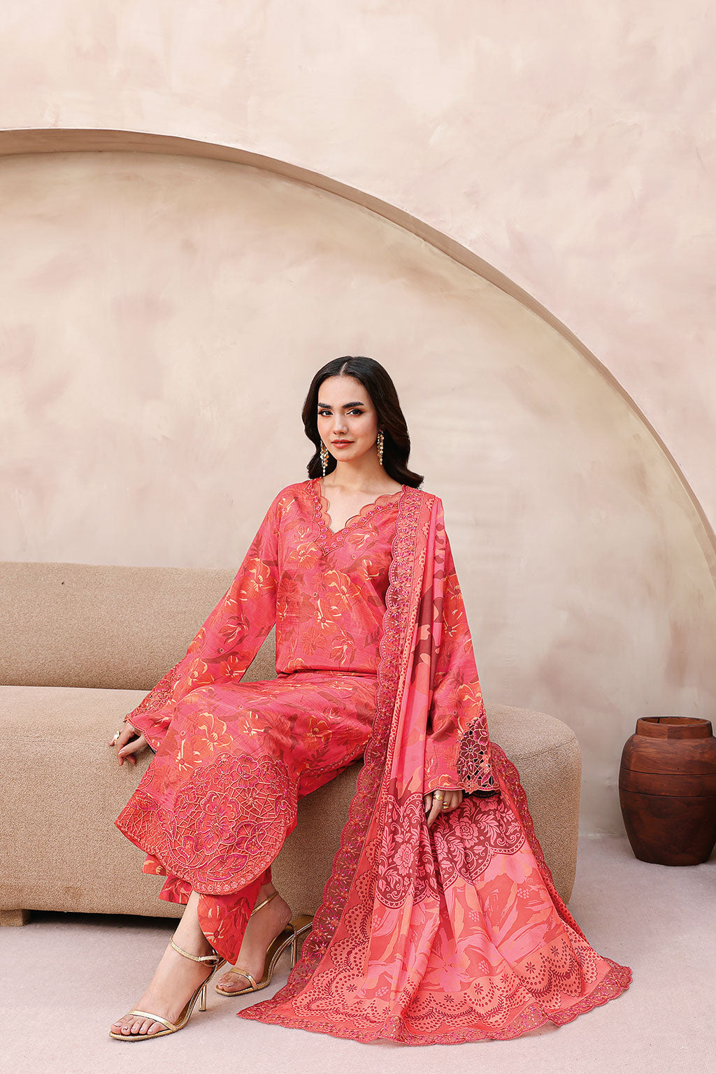 Ramsha | Naqsh Embroidered Rawsilk | RS-06