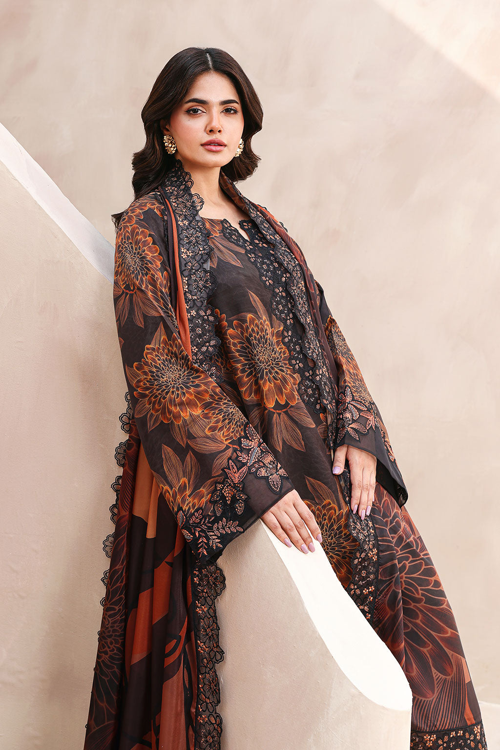 Ramsha | Naqsh Embroidered Rawsilk | RS-02