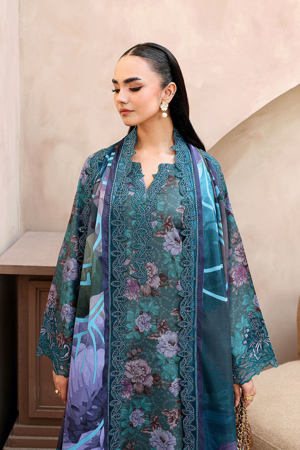 Ramsha | Naqsh Embroidered Rawsilk | RS-03