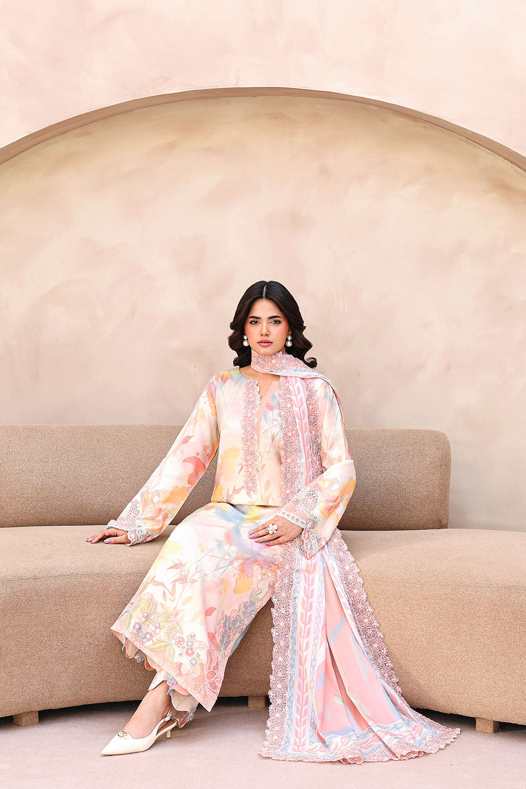 Ramsha | Naqsh Embroidered Rawsilk | RS-01