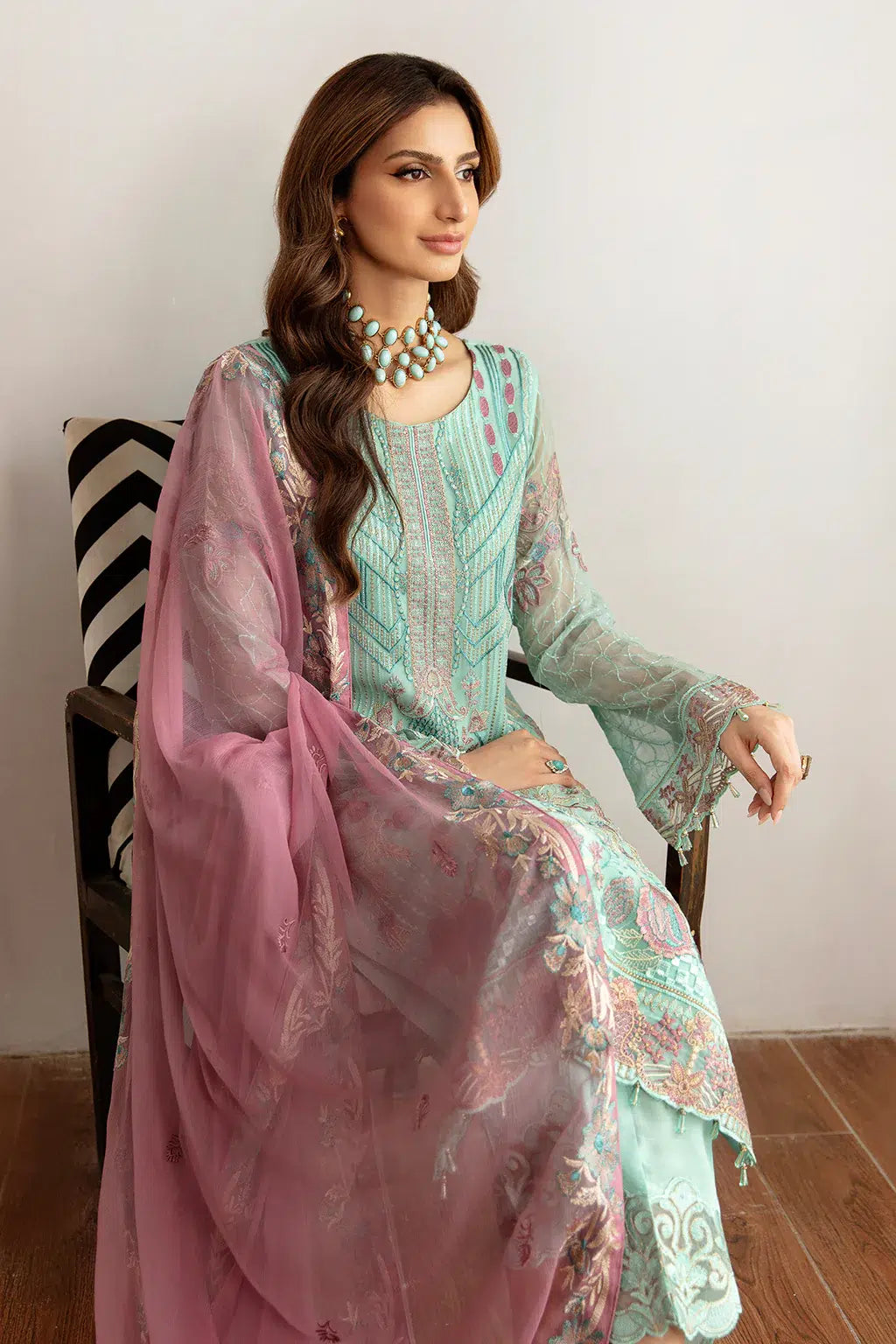 Ramsha | Rangoon Chiffon Collection | D-1107 - Official Ramsha stockist in UK - Sakeena London