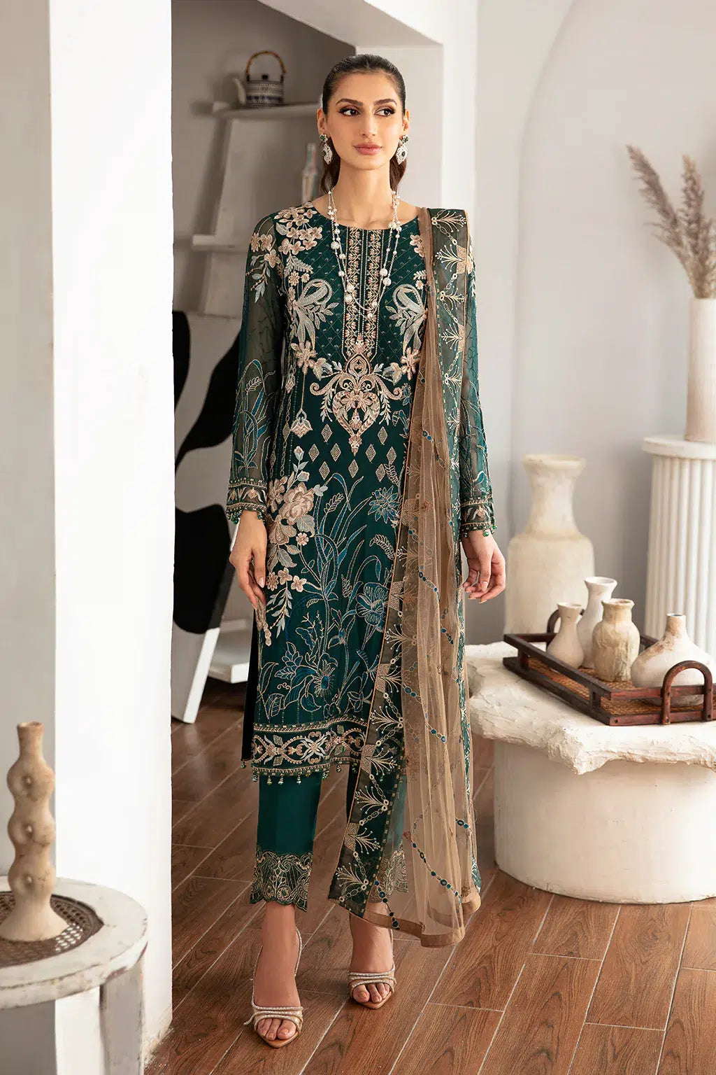 Ramsha | Rangoon Chiffon Collection | D-1101 - Official Ramsha stockist in UK - Sakeena London