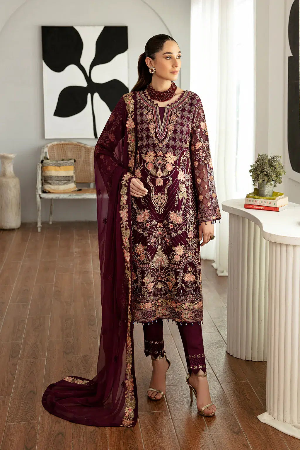 Ramsha | Rangoon Chiffon Collection | D-1104 - Official Ramsha stockist in UK - Sakeena London