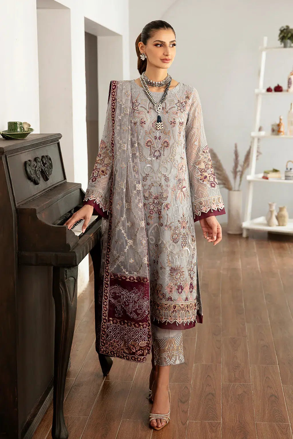 Ramsha | Rangoon Chiffon Collection | D-1109 - Official Ramsha stockist in UK - Sakeena London