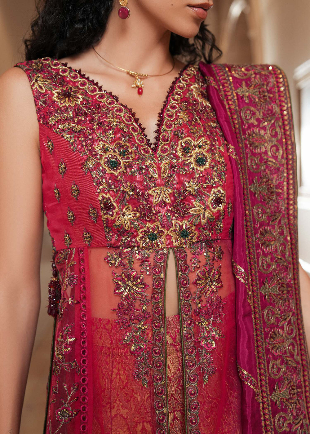Laj by Lajwanti | Runaway Formals 25 | Red Reverie - Official Laj by Lajwanti stockist in UK - Sakeena London