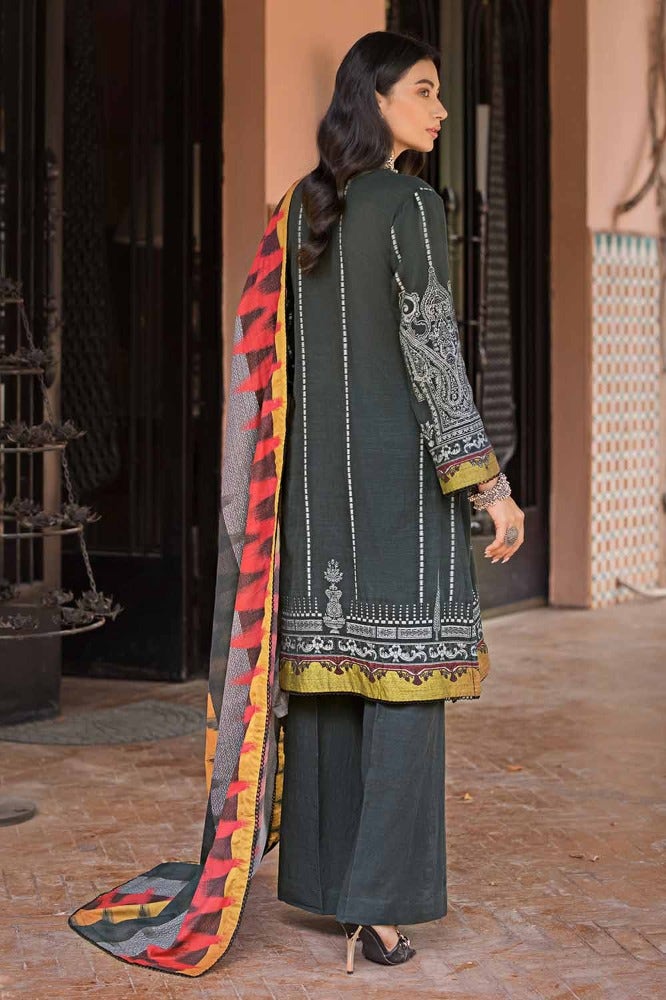 Gul Ahmed | Winter Collection 24 | Cotton Net Dupatta MJ-32072 - Official Gul Ahmed stockist in UK - Sakeena London