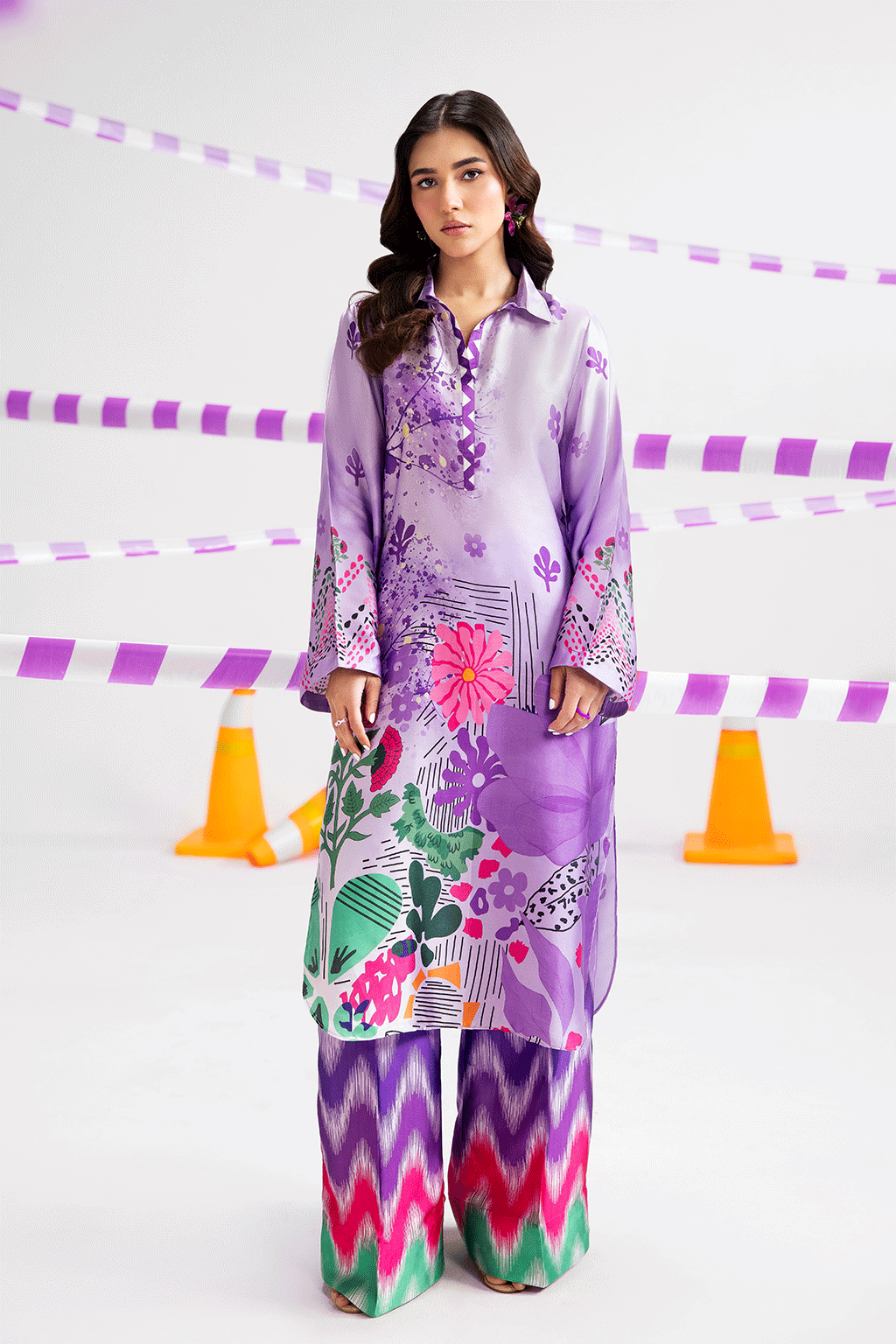 Afsanah | The Print Edit | MAJESTIC SERENE (extended shirt) AP-115 - Official Afsanah stockist in UK - Sakeena London