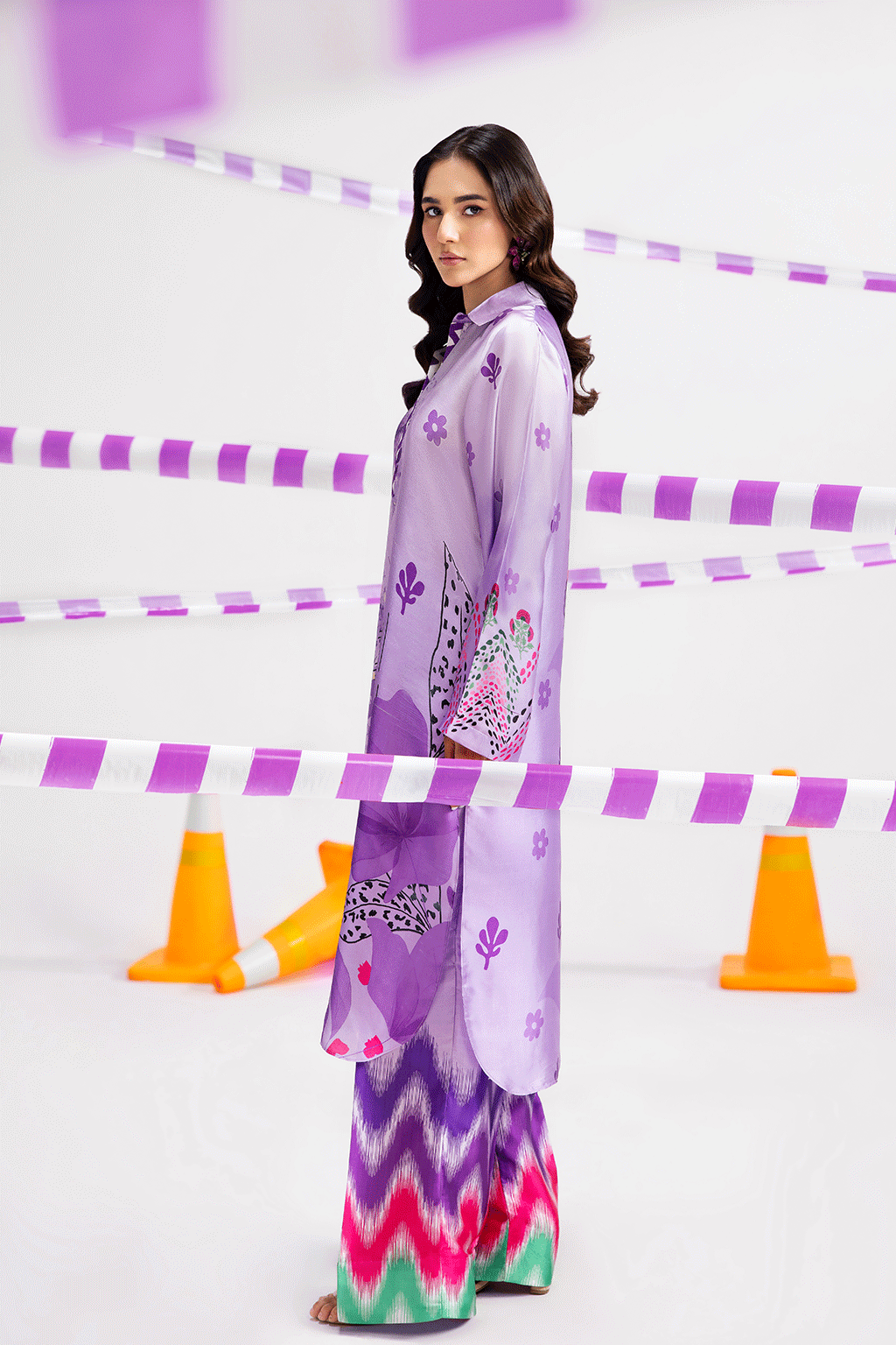 Afsanah | The Print Edit | MAJESTIC SERENE (extended shirt) AP-115 - Official Afsanah stockist in UK - Sakeena London