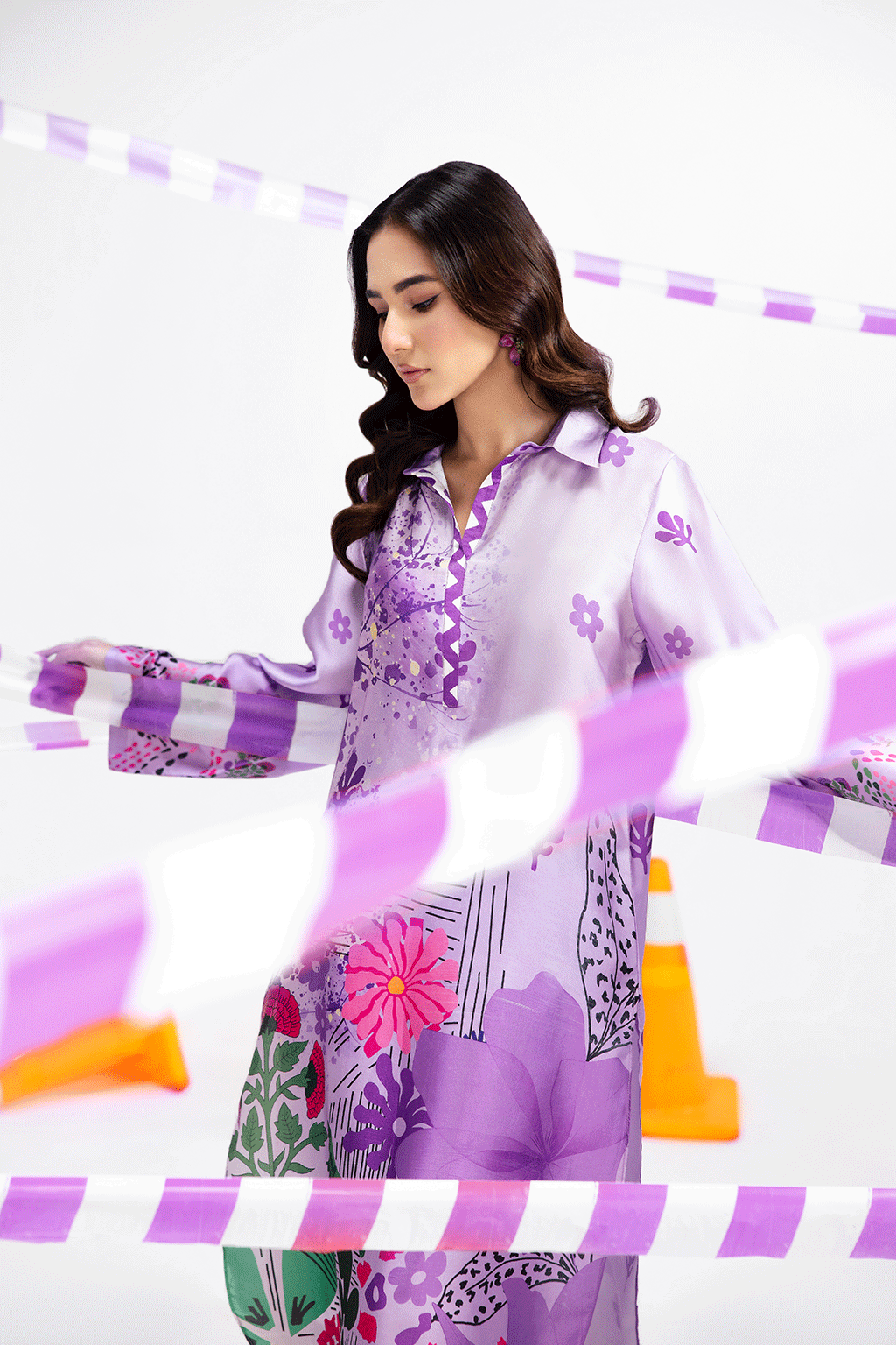 Afsanah | The Print Edit | MAJESTIC SERENE (extended shirt) AP-115 - Official Afsanah stockist in UK - Sakeena London