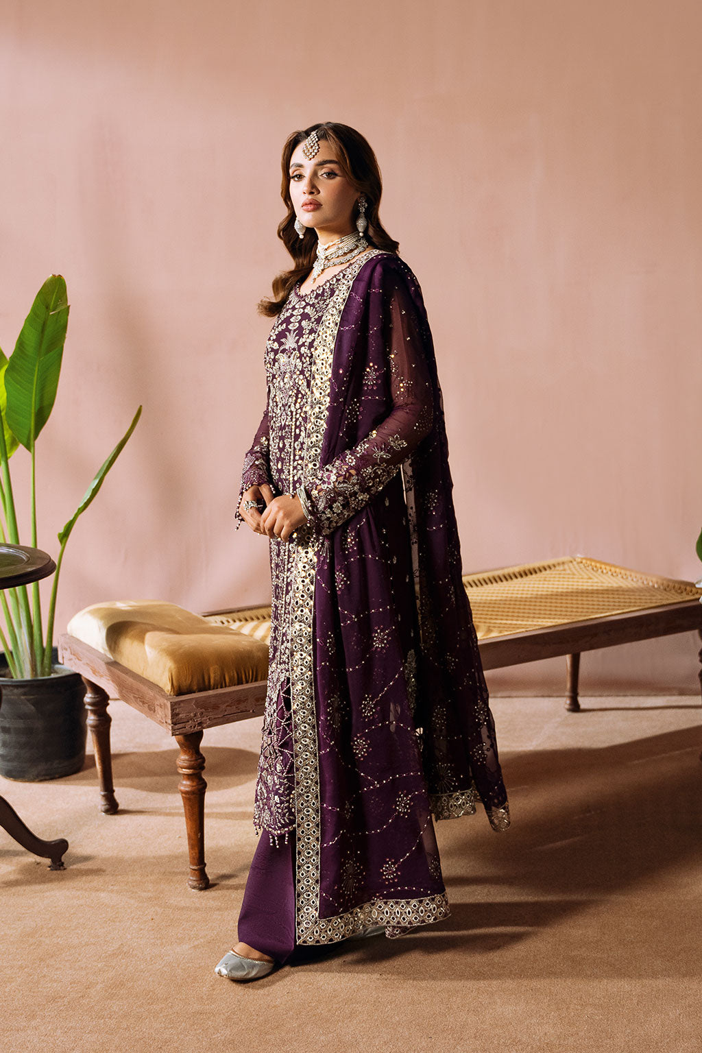 Ramsha | Dastak Luxury Chiffon Collection | Q-208 - Official Ramsha stockist in UK - Sakeena London