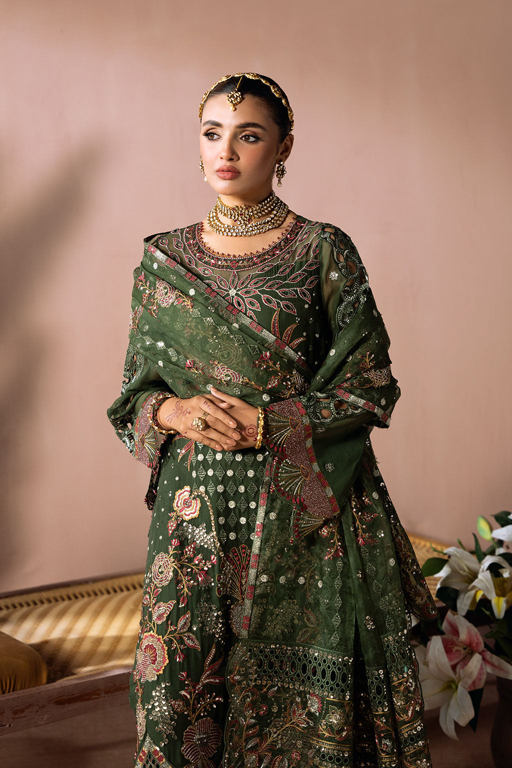 Ramsha | Dastak Luxury Chiffon Collection | Q-201 - Official Ramsha stockist in UK - Sakeena London