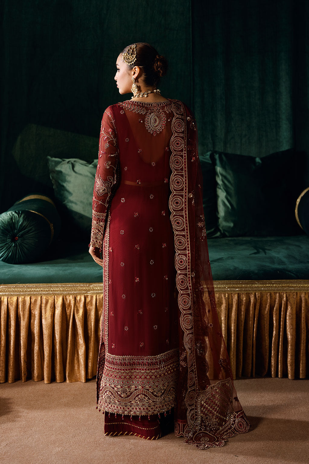 Ramsha | Dastak Luxury Chiffon Collection | Q-203 - Official Ramsha stockist in UK - Sakeena London