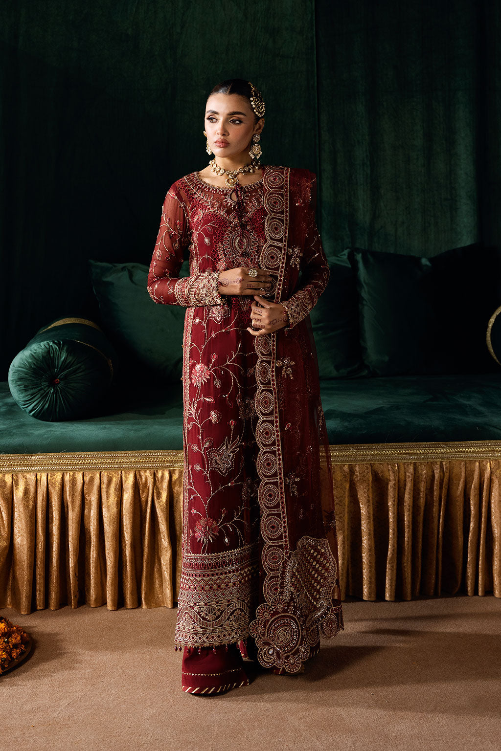 Ramsha | Dastak Luxury Chiffon Collection | Q-203 - Official Ramsha stockist in UK - Sakeena London