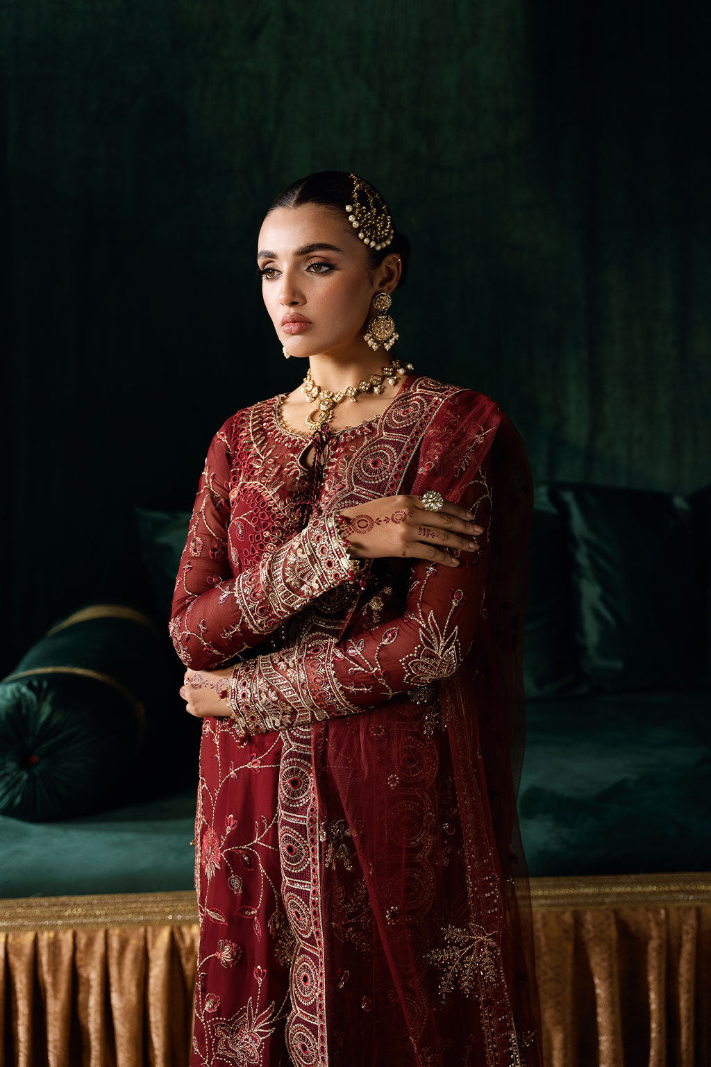 Ramsha | Dastak Luxury Chiffon Collection | Q-203 - Official Ramsha stockist in UK - Sakeena London