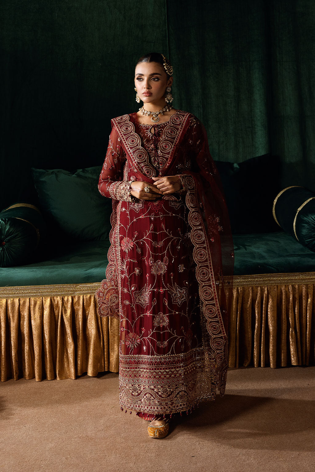 Ramsha | Dastak Luxury Chiffon Collection | Q-203 - Official Ramsha stockist in UK - Sakeena London