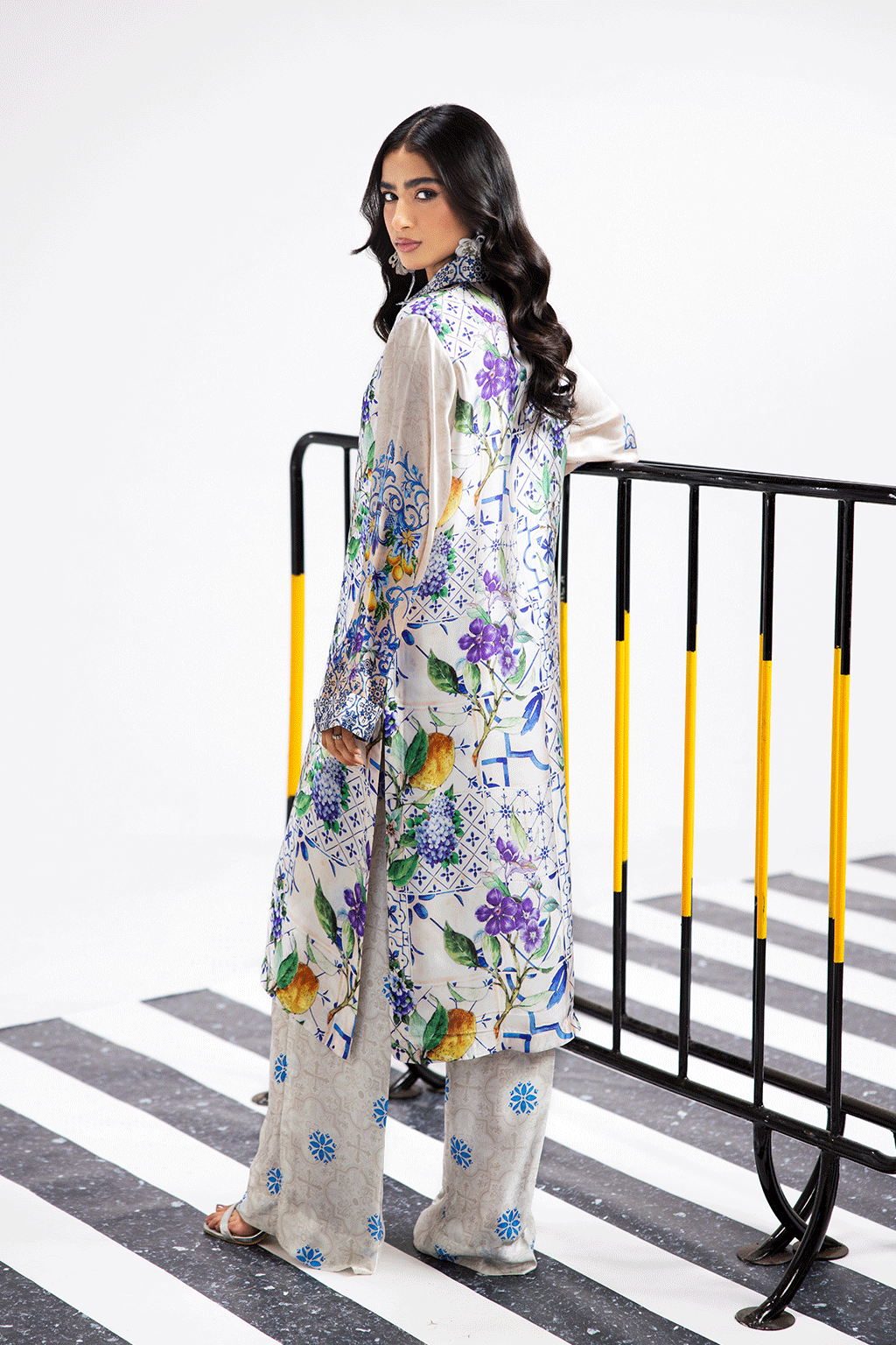 Afsanah | The Print Edit | SUMMER GLORY (extended shirt) AP-105 - Official Afsanah stockist in UK - Sakeena London