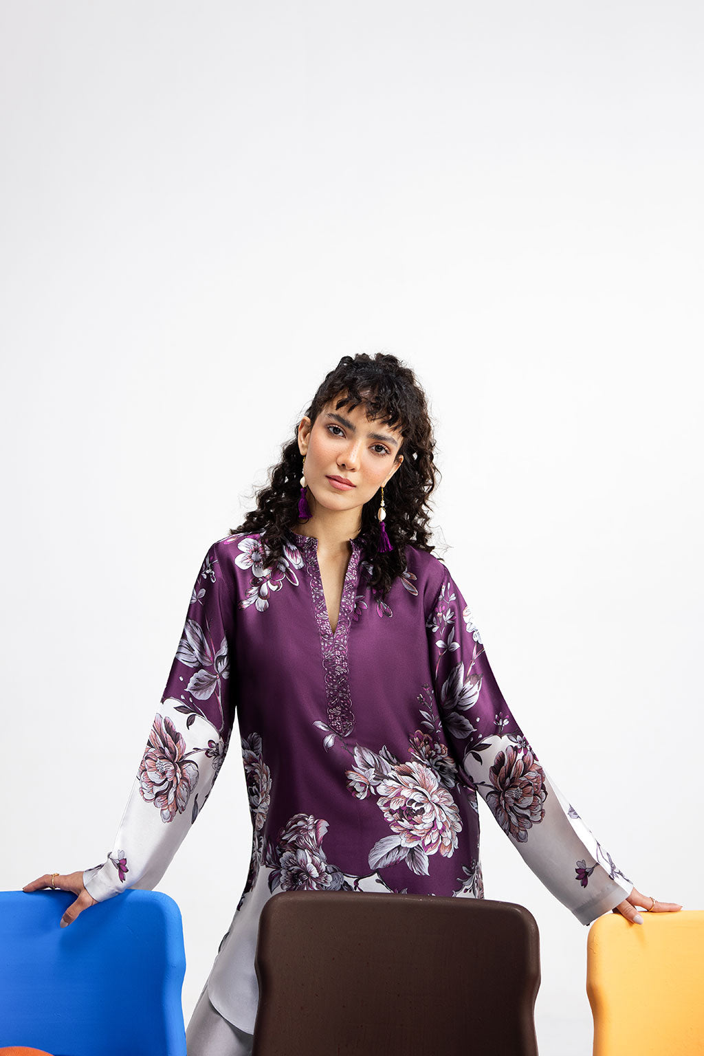 Afsanah | The Print Edit | PURPLE SAPPHIRE AP-114 - Official Afsanah stockist in UK - Sakeena London