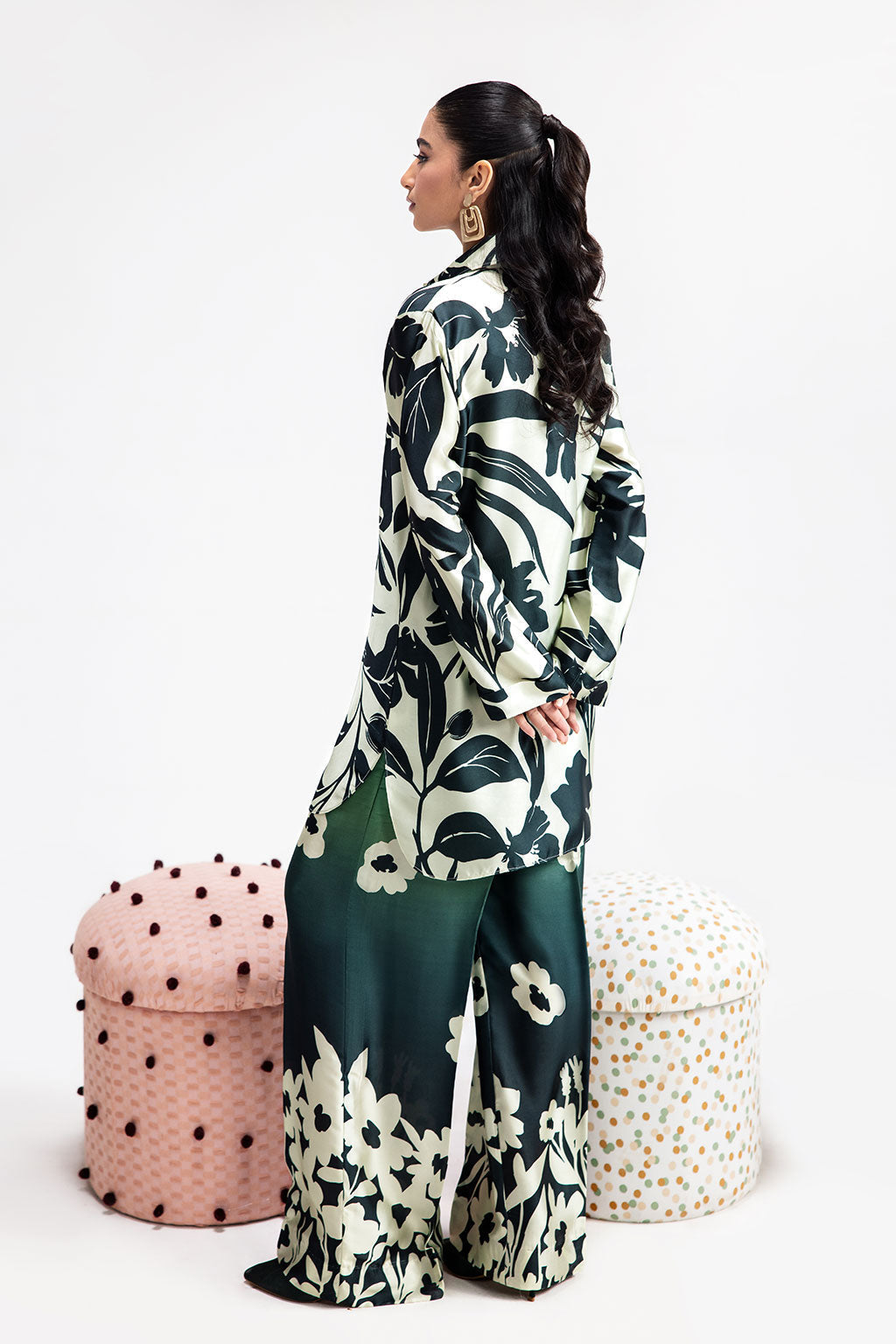 Afsanah | The Print Edit | GREEN SPARKLE AP-106 - Official Afsanah stockist in UK - Sakeena London