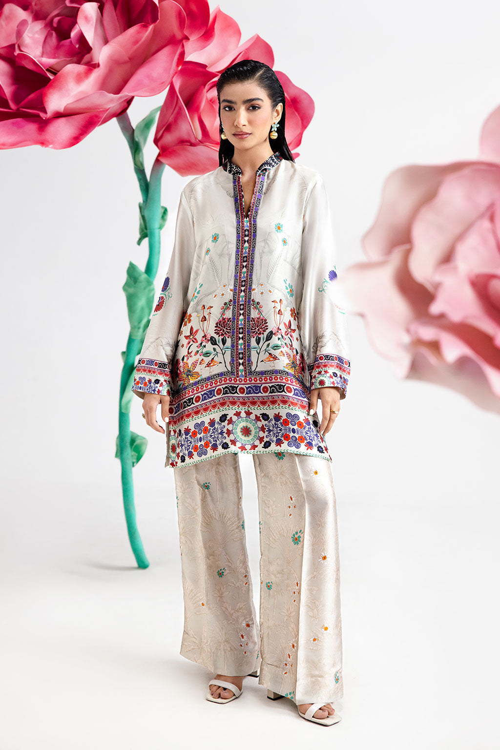 Afsanah | The Print Edit | IVORY FROST AP-108 - Official Afsanah stockist in UK - Sakeena London