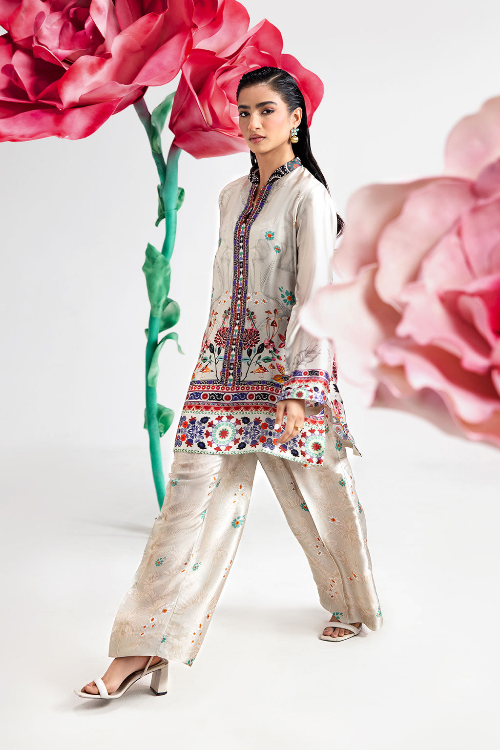 Afsanah | The Print Edit | IVORY FROST AP-108 - Official Afsanah stockist in UK - Sakeena London