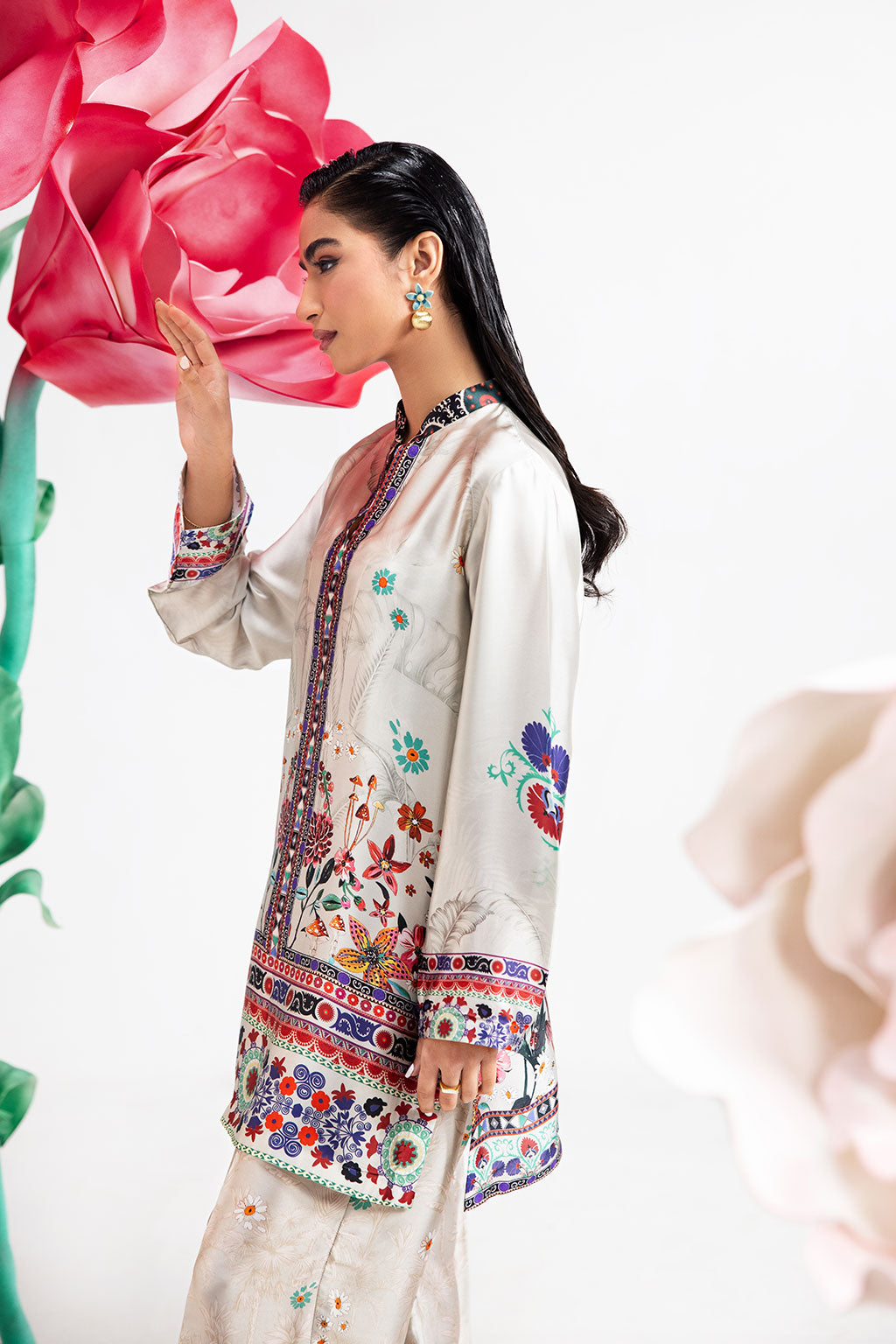 Afsanah | The Print Edit | IVORY FROST AP-108 - Official Afsanah stockist in UK - Sakeena London