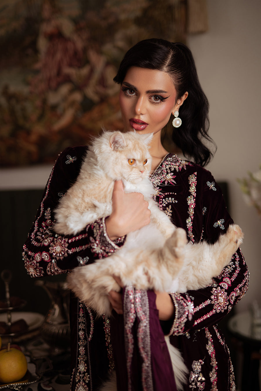 Saira Rizwan | Velvet Pret 25 | SHABNAM-SRVP25-05 - Official Saira Rizwan stockist in UK - Sakeena London