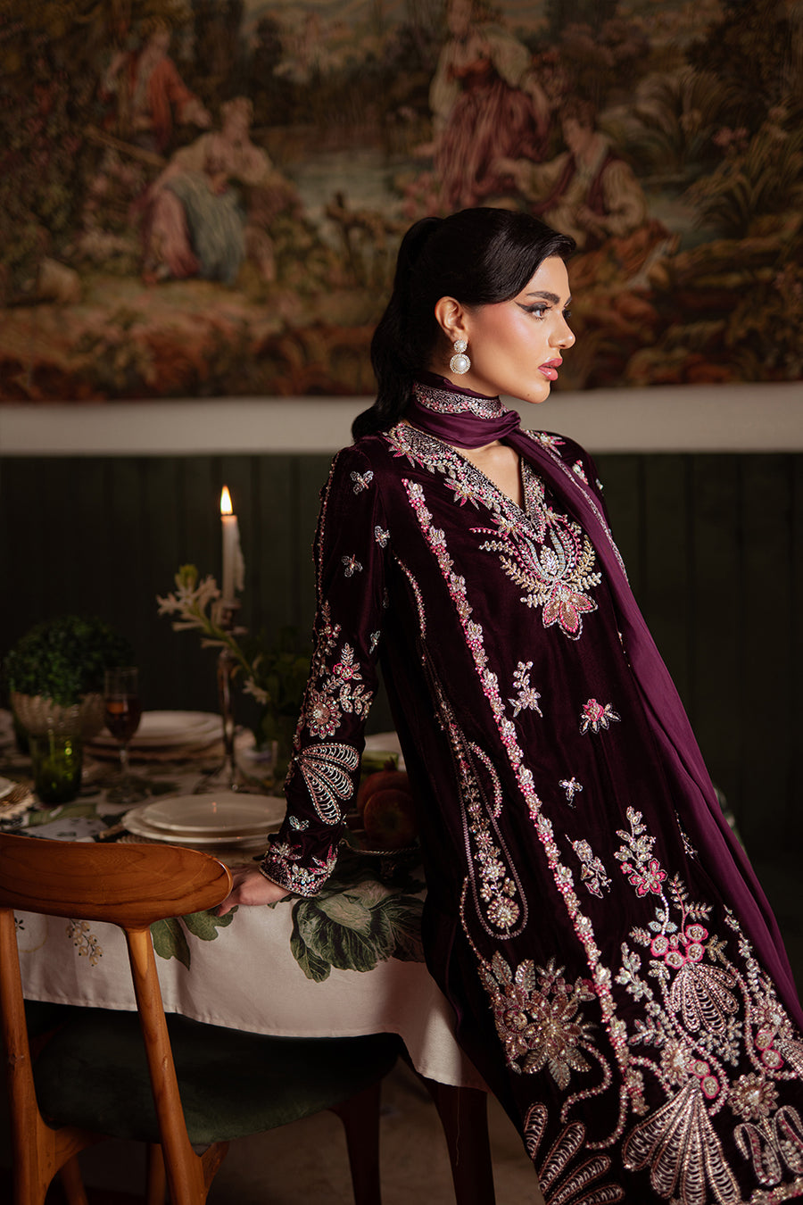 Saira Rizwan | Velvet Pret 25 | SHABNAM-SRVP25-05 - Official Saira Rizwan stockist in UK - Sakeena London