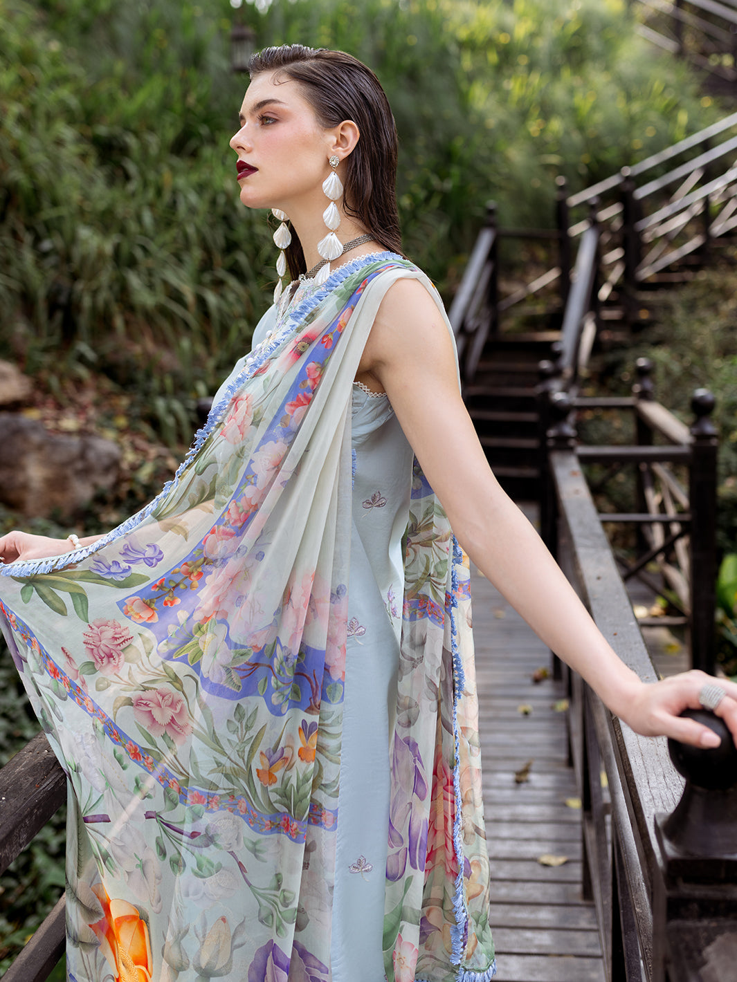 Roheenaz | Dahlia Embroidered Lawn 24 | Daisy - Official Roheenaz stockist in UK - Sakeena London