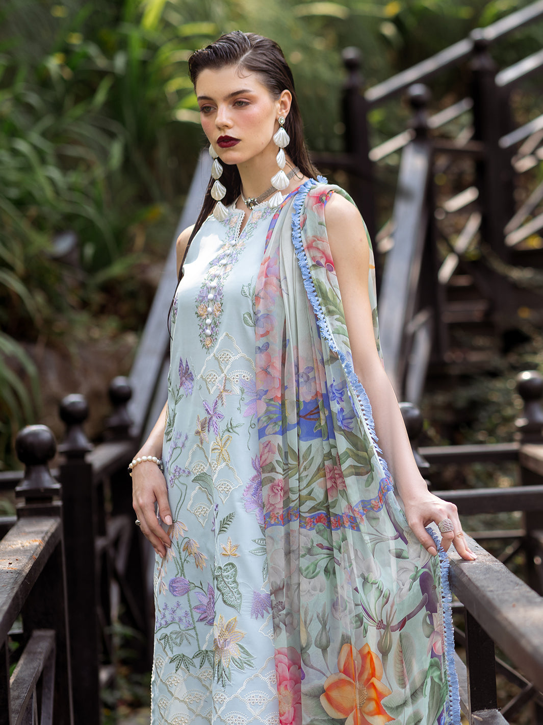 Roheenaz | Dahlia Embroidered Lawn 24 | Daisy - Official Roheenaz stockist in UK - Sakeena London