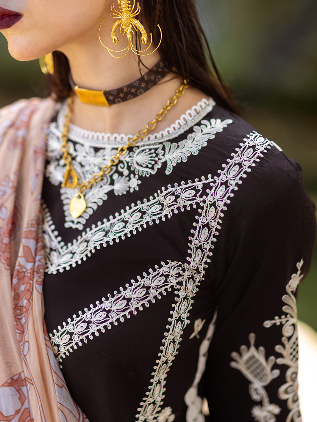 Roheenaz | Dahlia Embroidered Lawn 24 | Celandine - Official Roheenaz stockist in UK - Sakeena London