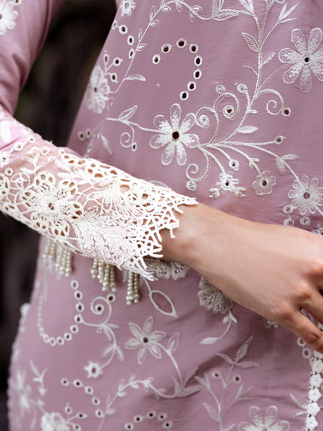 Roheenaz | Dahlia Embroidered Lawn 24 | Lily - Official Roheenaz stockist in UK - Sakeena London