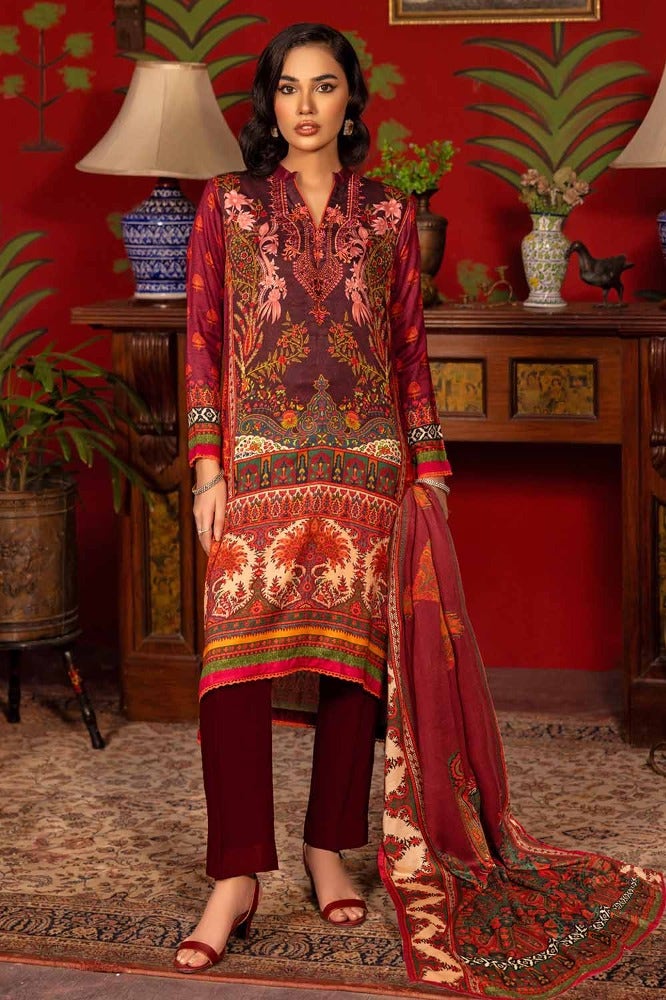 Gul Ahmed | Winter Collection 24 | Suit CV-32003 - Official Gul Ahmed stockist in UK - Sakeena London