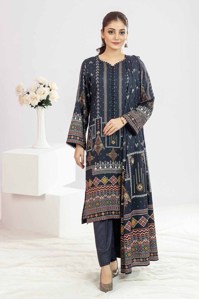 Gul Ahmed | Winter Collection 24 | Suit WNS-32290 A - Official Gul Ahmed stockist in UK - Sakeena London