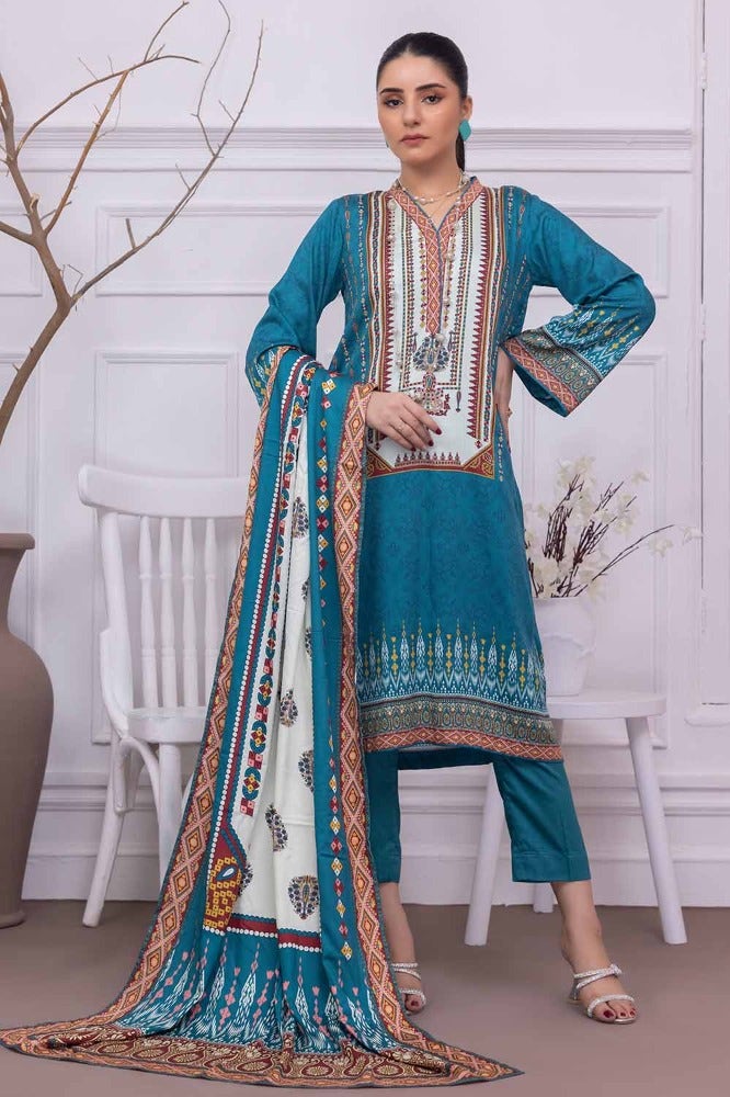 Gul Ahmed | Winter Collection 24 | Cotail Dupatta WNS-32251 A - Official Gul Ahmed stockist in UK - Sakeena London
