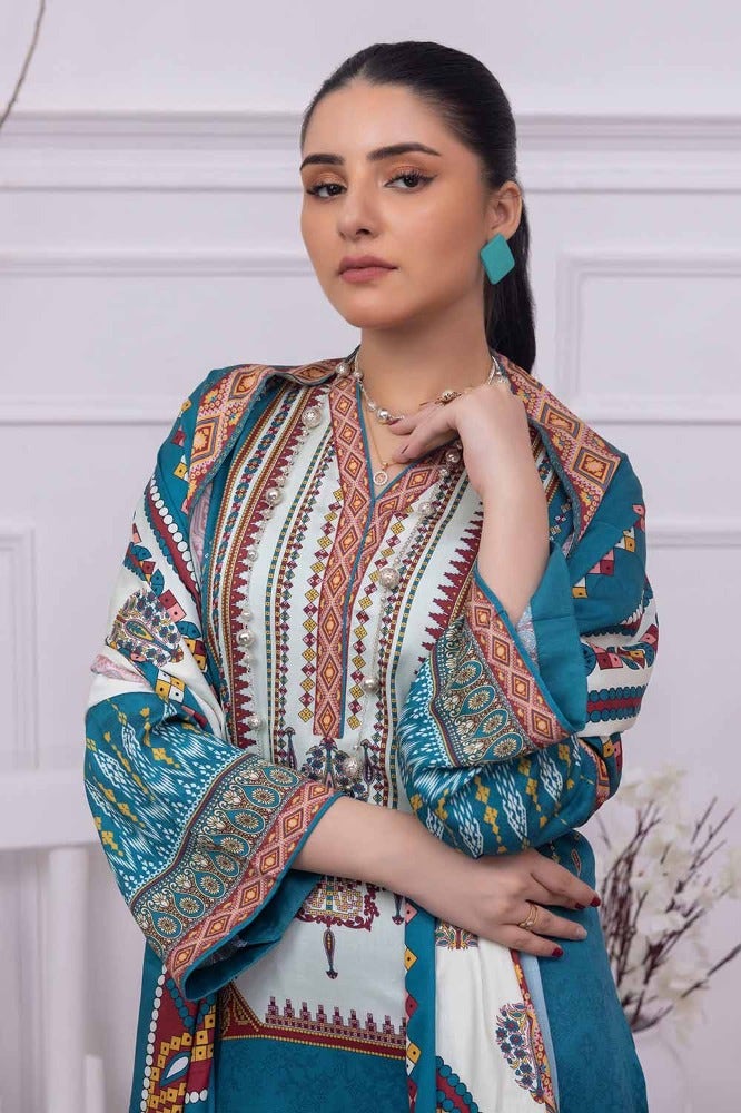 Gul Ahmed | Winter Collection 24 | Cotail Dupatta WNS-32251 A - Official Gul Ahmed stockist in UK - Sakeena London