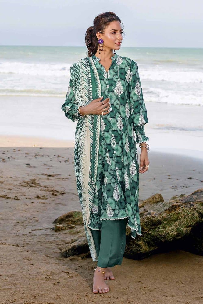 Gul Ahmed | Winter Collection 24 | Suit LT-32020 B - Official Gul Ahmed stockist in UK - Sakeena London