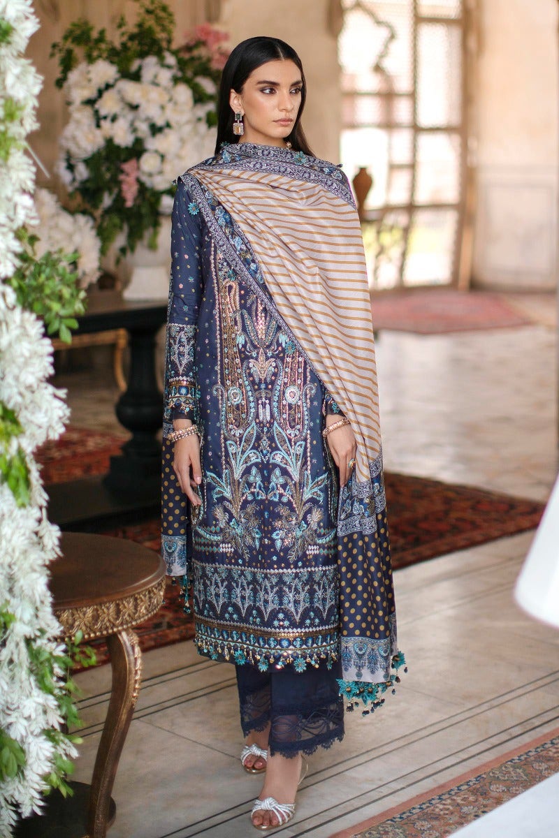 Sana Safinaz | Luxury Collection | S221-008B-CP - Official Sana Safinaz stockist in UK - Sakeena London