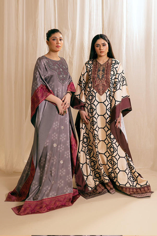 Fozia Khalid | Kaftaan | Moonlit Kaftaan - Official Fozia Khalid stockist in UK - Sakeena London