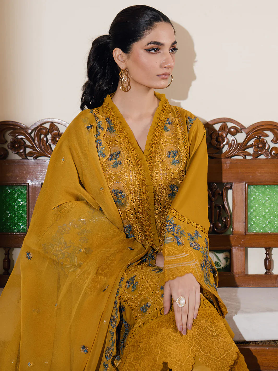 Bin Ilyas | Naqsh Luxury Lawn | Azlin - Official Bin Ilyas stockist in UK - Sakeena London