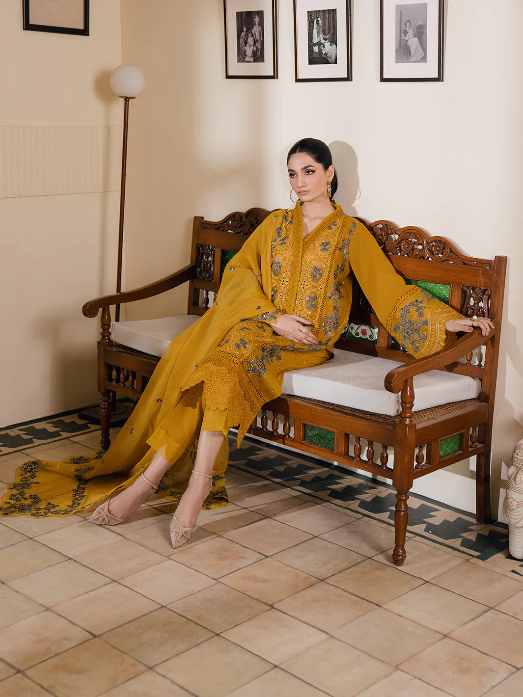 Bin Ilyas | Naqsh Luxury Lawn | Azlin - Official Bin Ilyas stockist in UK - Sakeena London
