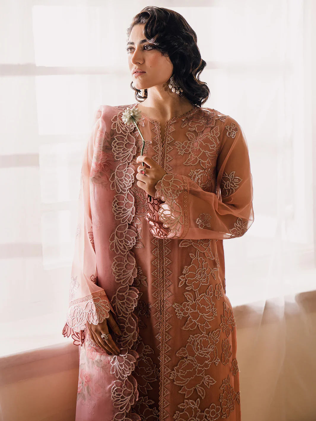 Bin Ilyas | Naqsh Luxury Lawn | Alora - Official Bin Ilyas stockist in UK - Sakeena London