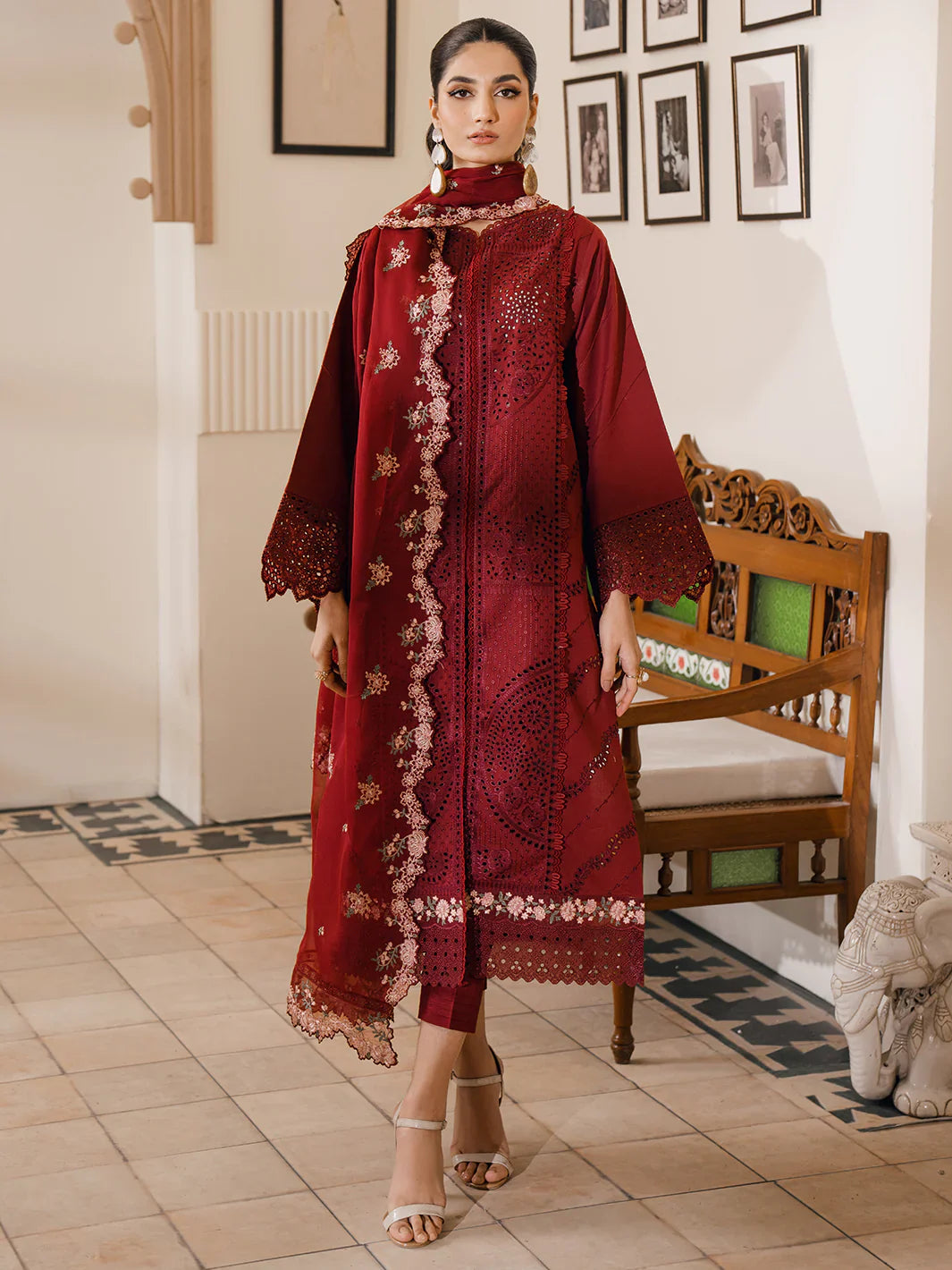 Bin Ilyas | Naqsh Luxury Lawn | Dilara - Official Bin Ilyas stockist in UK - Sakeena London