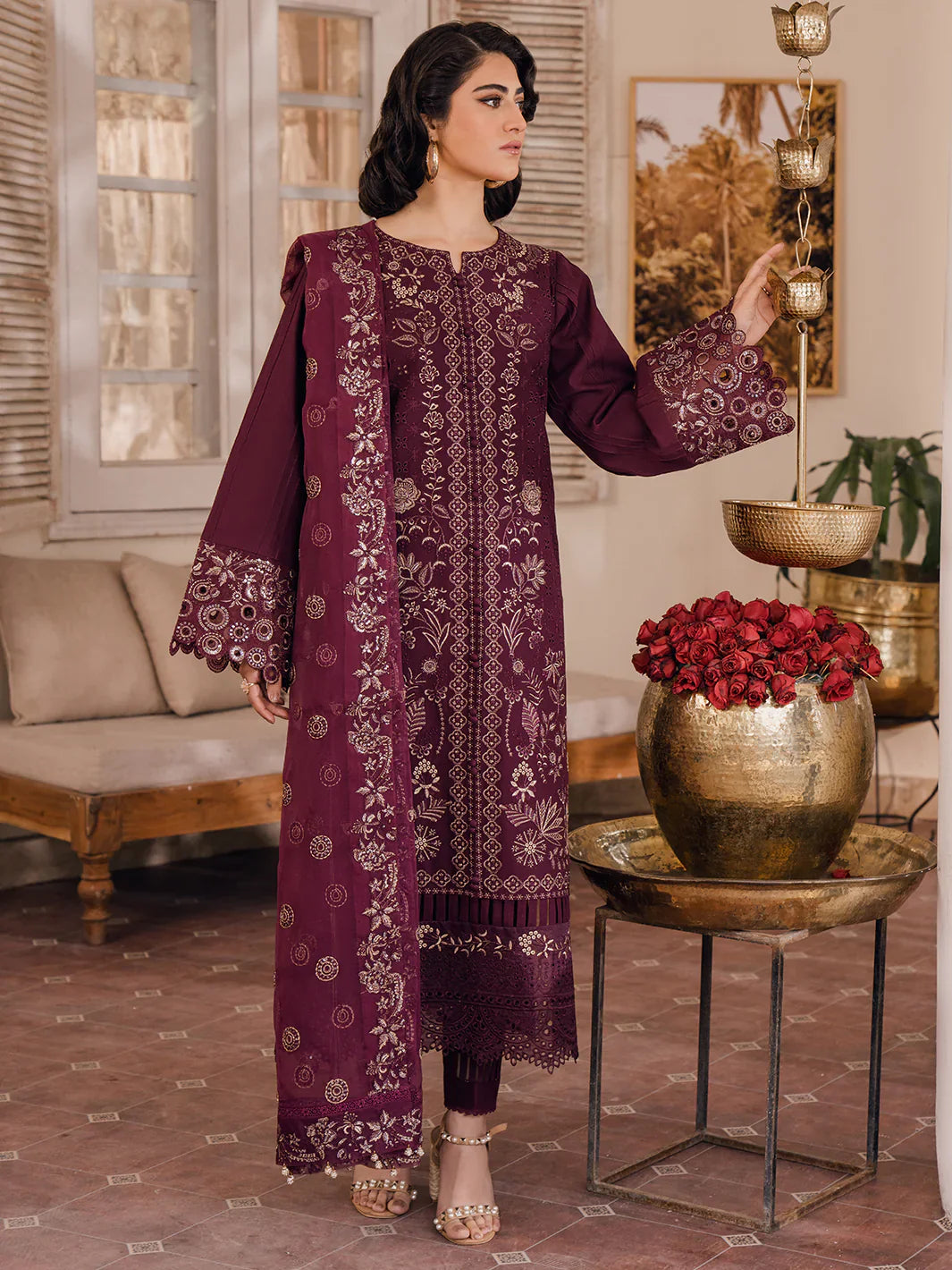 Bin Ilyas | Naqsh Luxury Lawn | Emire - Official Bin Ilyas stockist in UK - Sakeena London