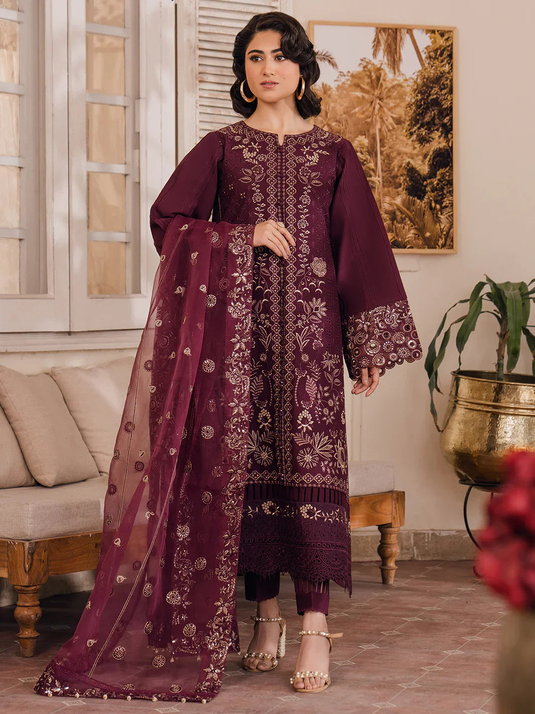 Bin Ilyas | Naqsh Luxury Lawn | Emire - Official Bin Ilyas stockist in UK - Sakeena London